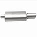 MagnaFlow muffler with tip, model RS 14X5X8, featuring a 2.25/4-inch exhaust outlet, mounted on a vehicle exhaust system.