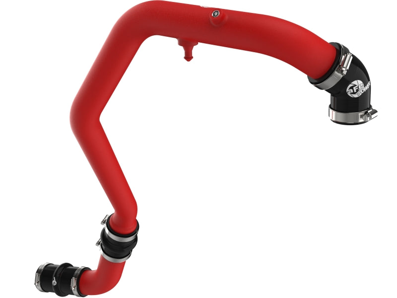 aFe BladeRunner aluminum hot and cold charge pipe kit in red for Ford F-150 V6-2.7L turbo intercooler system
