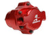 Aeromotive billet belt drive fuel pump showing sleek metallic finish and compact design for enhanced fuel delivery.