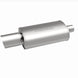 MagnaFlow muffler with tip, stainless steel, 14x5x8 inches, 2.25/4 inlet and outlet, automotive exhaust component