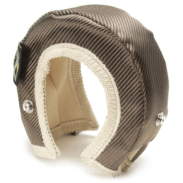 DEI Turbo Shield T4 titanium turbo blanket shield, heat-resistant material for turbocharger protection and performance enhancement.