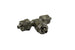 Snow Performance water union fitting with 1/4 inch T-connector for cooling system accessories, durable metal construction.