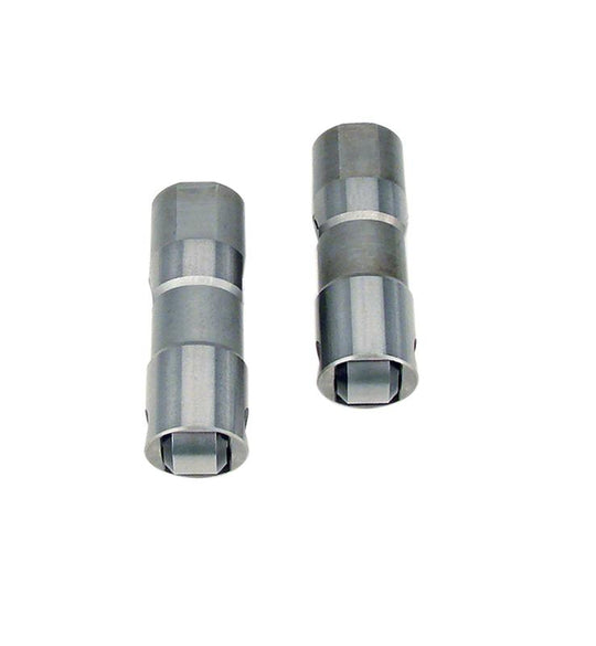 COMP Cams hydraulic roller lifters for small block, LT, and LS engines, showing detailed view of OE-type lifters with metal surfaces.