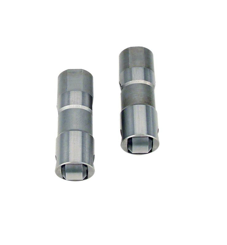COMP Cams hydraulic roller lifters for small block, LT, and LS engines, showing detailed view of OE-type lifters with metal surfaces.