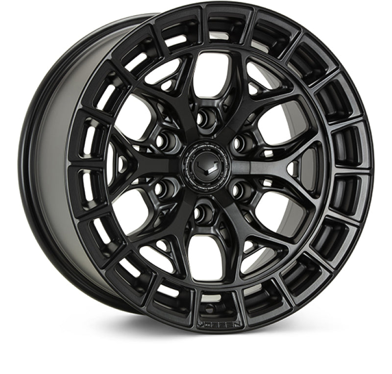 Vossen HFX-6 forged wheel, 24x10 inches, satin black finish, 6x139.7 bolt pattern, deep concave design, ET25 offset