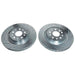 PowerStop rear drilled and slotted brake rotors for 2020-2021 Chevrolet Corvette, pair of high-performance brake rotors
