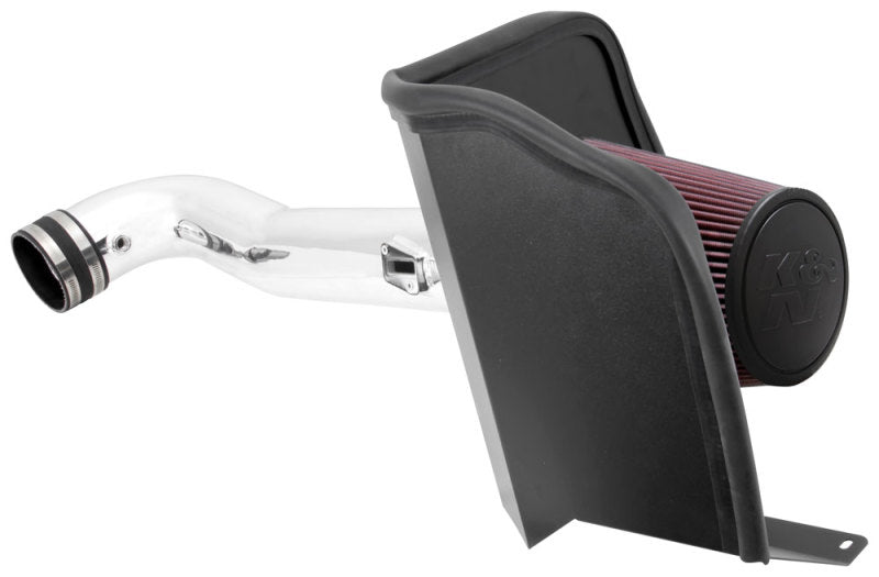 K&N 77 Series Performance Cold Air Intake Kit for Chevy Silverado, GMC Sierra, Suburban, Tahoe, Yukon 2014-2015, showing air filter and intake tubing