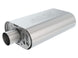 Borla CrateMuffler SBC Hot 350/383 3-inch offset/center oval S-Type muffler with 14x4.35x9 inch dimensions, for automotive exhaust.
