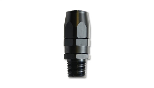 Vibrant 12AN male NPT straight hose end fitting with 1/2 NPT threads for hydraulic or fluid line connections.