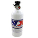 Nitrous Express 15lb nitrous bottle with Lightning 500 valve, gauge, 6.89-inch diameter and 26.69-inch height, ready for installation.