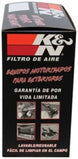 K&N industrial round air filter with 5.5-inch ID, 7-inch OD, 2.25-inch height, designed for drop-in air filtration.