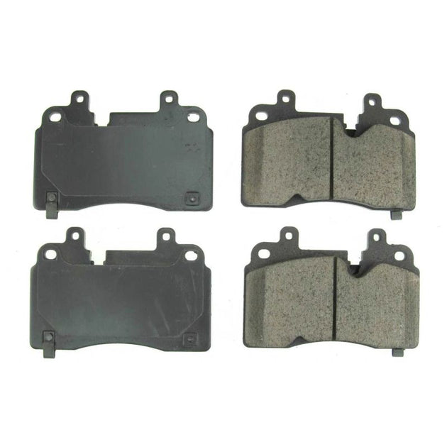 PowerStop Z16 Evolution ceramic brake pads for 2020 Chevrolet Corvette front OE brake system with detailed design and branding.