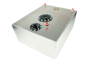 Aeromotive 20g 340 Stealth fuel cell tank for automotive use, featuring a sleek black design and durable construction.