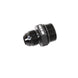 Black Snow Performance Snow -10 ORB to -8AN straight fitting for fuel or oil lines, shown in close-up image.