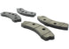 StopTech performance front brake pads for 2006-2009 Chevrolet Corvette Z06, high-performance brake pads with detailed friction material
