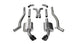 Black CORSA Performance Catback exhaust for Chevrolet Camaro SS 2011-2015 with 6.2L V8, featuring Xtreme 3-inch pipe design.