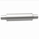 MagnaFlow Mag SS muffler with 14x4x4 inch dimensions and dual 2.25x2.25 inch inlet and outlet pipes, shown in the image.