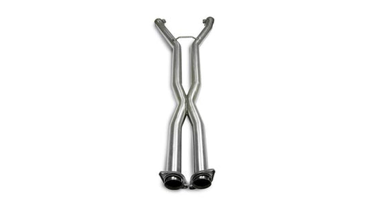 Corvette C6 2005-2007 X pipe exhaust by CORSA Performance, 6.0L V8 manual engine, showing the stainless steel X pipe.