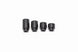 Radium Engineering 27mm insulating spacer for fuel rails, showing the black plastic component with precise dimensions and design features.