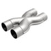 MagnaFlow Smooth Trans X 3/3 X 14 stainless steel X pipe for vehicle exhaust systems, showing polished metal finish and pipe design.