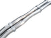 AWE Tuning Cadillac CT5-V Blackwing catback exhaust with chrome silver tips, showcasing sleek, polished metal and dual exhaust outlets.