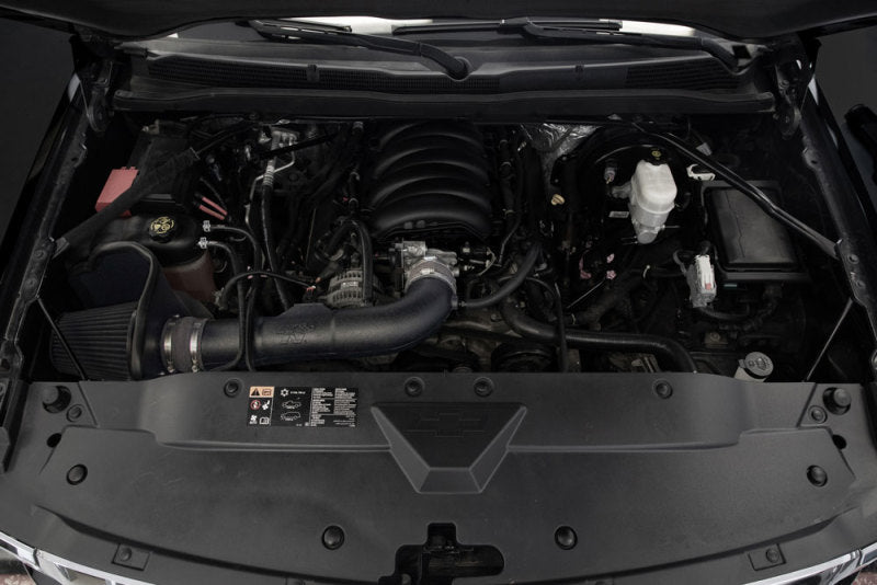 K&N cold air intake system for 2014-2018 Chevrolet and GMC 1500 V8 trucks, featuring high-performance air filter and intake tubing