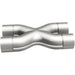 MagnaFlow Smooth Trans X 3/3 X 14 stainless steel X pipe for automotive exhaust systems, shown in the image.