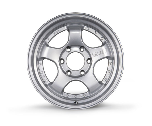 SSR SP1 Trail 17x8.5 forged silver wheel with +00 offset and 6x139.7 bolt pattern, designed for off-road vehicles.
