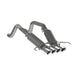 MBRP catback exhaust system for Chevy Corvette V8 6.2L, 3-inch T304 dual axle back with 4-inch quad dual wall tips.