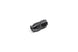 Radium Engineering -6AN straight PTFE hose end fitting in black, showing detailed connector with smooth finish and threaded end.