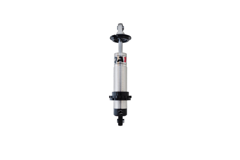 QA1 Proma Star Series single adjustable coil-over shock absorber with bearing mount, 10.125 to 14 inches, aluminum body.