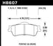 Hawk Performance brake pads for Pontiac G8 2008-2009, rear HPS street performance brake pads with 3.6 or 6.0 engine options.