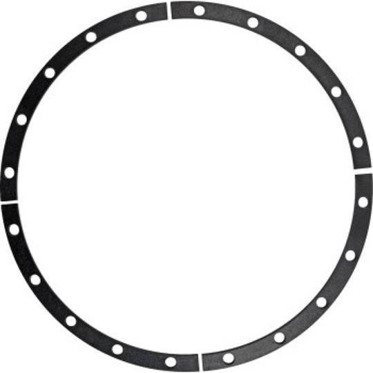 Raceline beadlock wheel spacer kit with four black spacers for 15-inch, 20-hole wheels, designed for off-road vehicle upgrades.