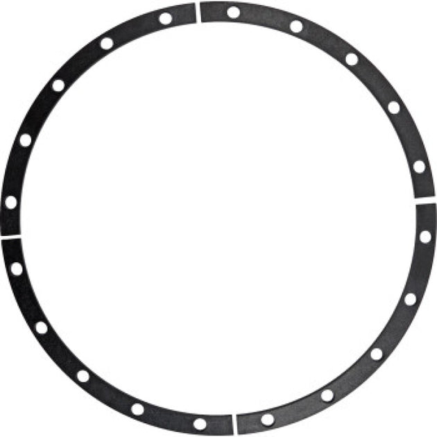 Raceline beadlock wheel spacer kit with four black spacers for 15-inch, 20-hole wheels, designed for off-road vehicle upgrades.