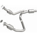 MagnaFlow direct fit catalytic converter for 2014-2016 GMC Sierra 1500 V6 4.3L engine, showing the metal body and inlet/outlet ports.
