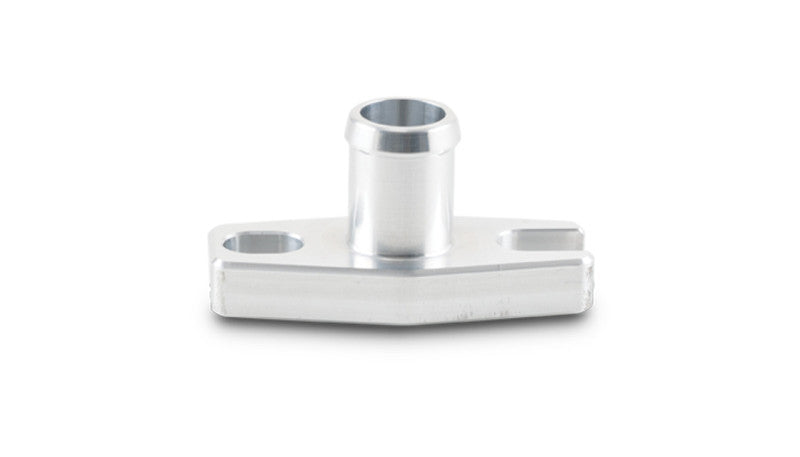 Vibrant oil drain flange with 5/8 inch OD male neck for GT15-GT35 turbochargers, used as engine gasket component.
