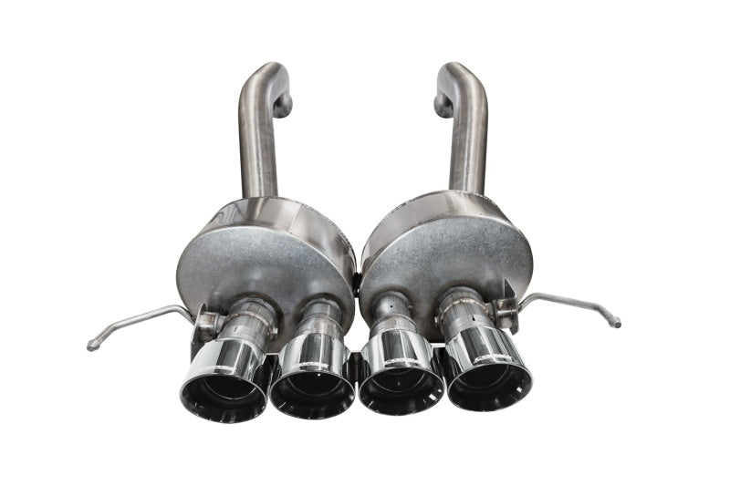 Corvette C7 Z06 2015-2019 axle back exhaust by CORSA Performance with dual NPP and 2.75-inch diameter, black finish