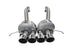 Corvette C7 Z06 2015-2019 axle back exhaust by CORSA Performance with dual NPP and 2.75-inch diameter, black finish