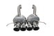 Corvette C7 Z06 2015-2019 axle back exhaust by CORSA Performance with dual NPP and 2.75-inch diameter, black finish
