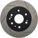 StopTech Power Slot front right brake rotor for 2007 Chevrolet Tahoe, slotted rotor designed for enhanced braking performance.