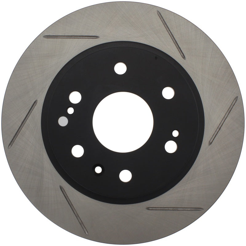 StopTech Power Slot front right brake rotor for 2007 Chevrolet Tahoe, slotted rotor designed for enhanced braking performance.