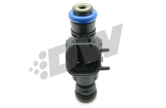 DeatschWerks 42lb fuel injector set for LS2, 5.7L, and 6.1L HEMI V8 engines, showing eight high-performance injectors.