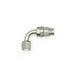 DeatschWerks 8AN female swivel 90-degree hose end fitting with PTFE and olive insert for high-performance fuel or oil lines.
