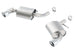 Borla axle back rear section exhaust for 2016 Camaro 6.2L V8, S-Type model, shown from the rear with polished tips.