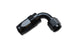 Vibrant 12AN 90-degree elbow hose end fitting with vibrant red finish, used for automotive or fluid transfer applications.