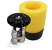 Aeromotive Phantom 450 Dual Stealth fuel pump with black housing and wiring, designed for 6-10 inch depth installation.