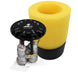 Aeromotive Phantom 450 Dual Stealth fuel pump with black housing and wiring, designed for 6-10 inch depth installation.
