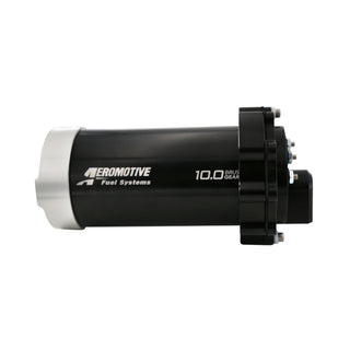 Aeromotive brushless spur gear in-tank fuel pump with TVS controller, 90-degree design, 5 GPM flow rate for high-performance fuel delivery