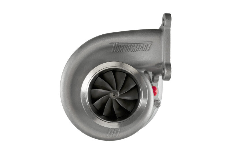 Turbosmart 6870B Kompact D4 1.00AR externally wastegated turbocharger with compact design and visible wastegate actuator.