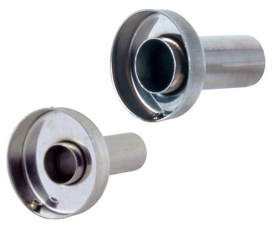 Vibrant 3.90-inch OD low inner silencer muffler with 3.90-inch ID single wall exhaust tip and 2.5-inch OD tuning tube.